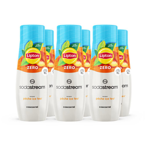 6-Pack Sirop Lipton Ice Tea Pêche Zéro 440ml