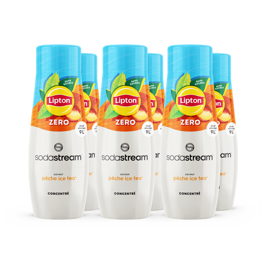 6-Pack Sirop Lipton Ice Tea Pêche Zéro 440ml