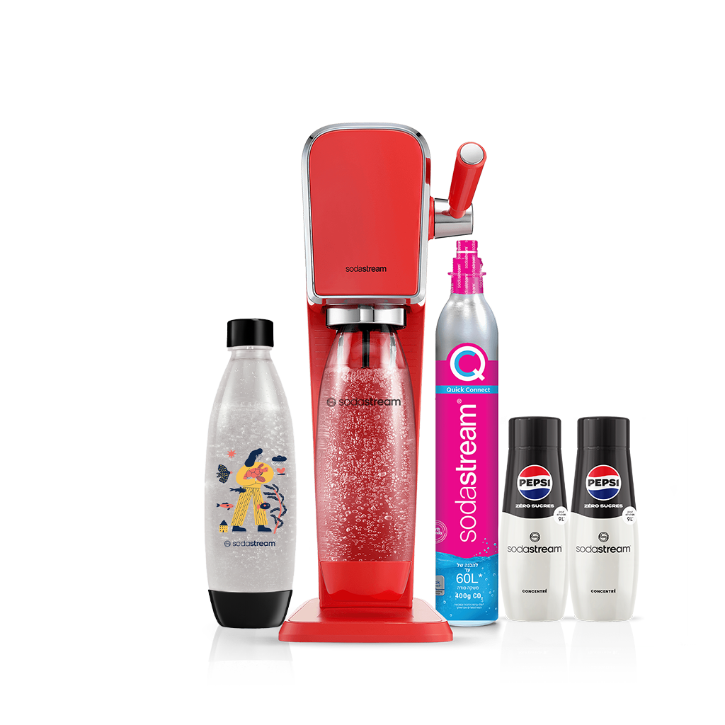sodastream art rogue Pack Saveur Pepsi Zéro Sucres