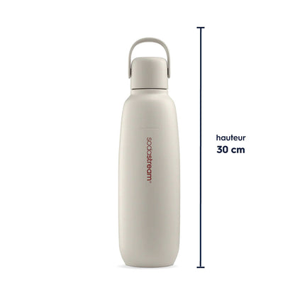 Gourde isotherme 0,9L fizz&go Cool blanche