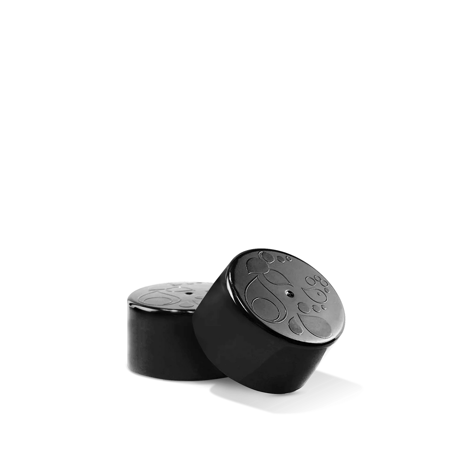 Pack 2 bouchons noirs pour bouteille plastique