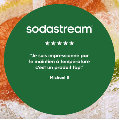 Gourde isotherme 0,9L fizz&go Cool vert pistache